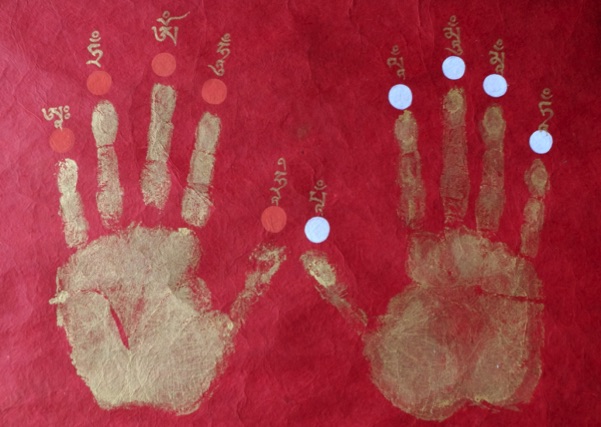 OTRs Hands print with position of syllables